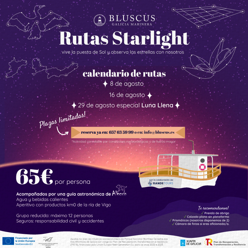 Rutas starlight Ría de Vigo